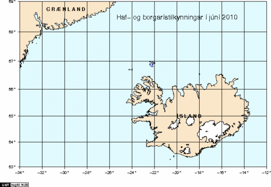 Hafís í júní 2010