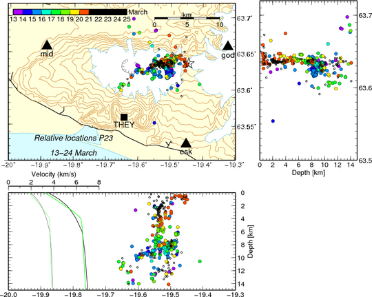 map of earthquake locations